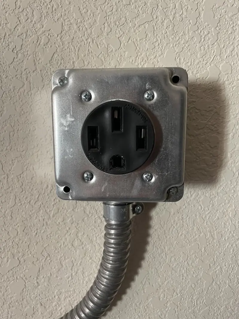 NEMA 14-50 outlet installed for Smart Home Electrical in Monte Vista